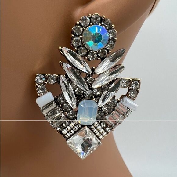 💛 NEW gorgeous & stunning Austrian crystal drop earrings 💛 - Picture 3 of 4